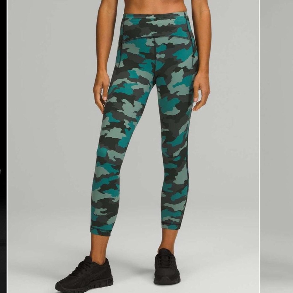 Lululemon Swift Speed High-Rise Tight Camo Tidewater Teal